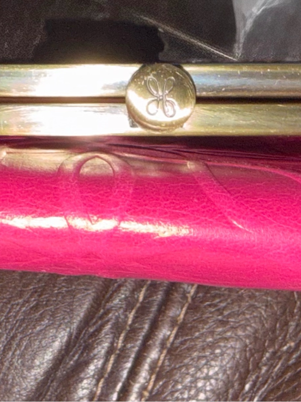 Classic HOBO INTERNATIONAL Rachel - Embossed Floral Clutch - Hot Pink - Picture 6 of 6